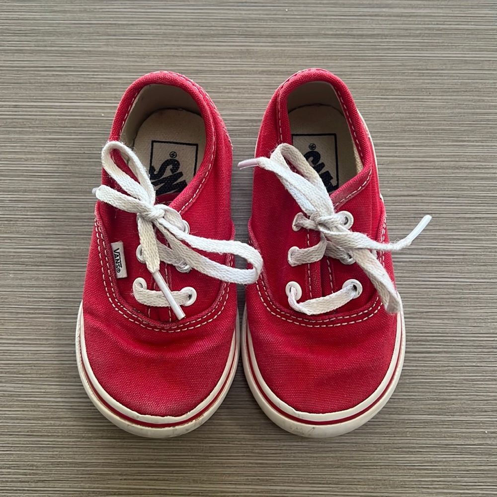 Red toddler vans